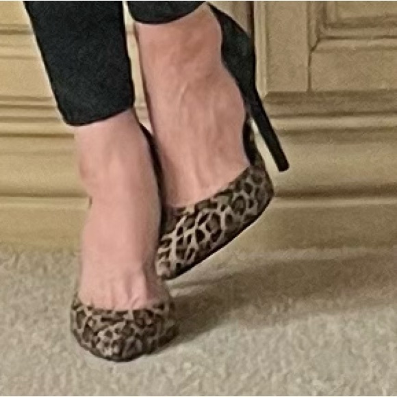 Michael Antonio Shoes - Leopard & Black Micro Fiber Shoes